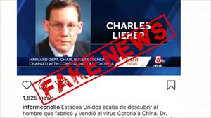 No, no acaban de detener a un científico por fabricar y vender el coronavirus a China