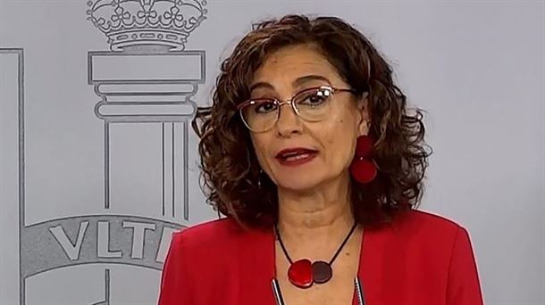 La portavoz del Gobierno español, María Jesús Montero.