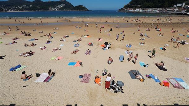 Playa de la Concha, en San Sebastián. Foto de archivo: EITB Media