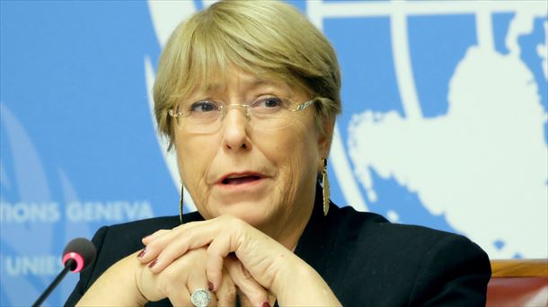 Michelle Bachelet, la Alta Comisionada de las Naciones Unidas para los Derechos Humanos