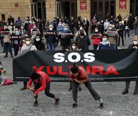 El sector de la cultura clama un SOS en las cuatro capitales de Hego Euskal Herria