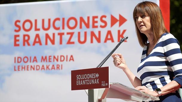 La candidata a lehendakari por el PSE-EE, Idoia Mendia. Foto: EFE