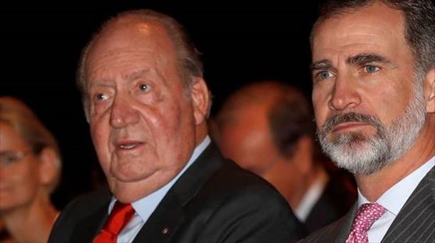 Juan Carlos I y Felipe VI. Foto de archivo: EFE