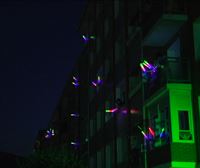 Muskizek LED argiekin ospatu dute San Joan gaua