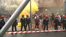 Protestas, incidentes y una diputada herida en un mitin de Vox en Sestao