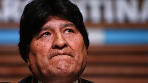 Evo Morales artxiboko irudi batean.