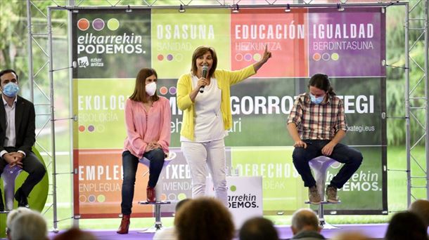Pilar Garrido, Podemos Euskadiko koordinatzailea. 