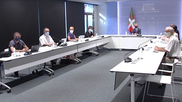 Basque government.  Image obtained from a video of ETB.