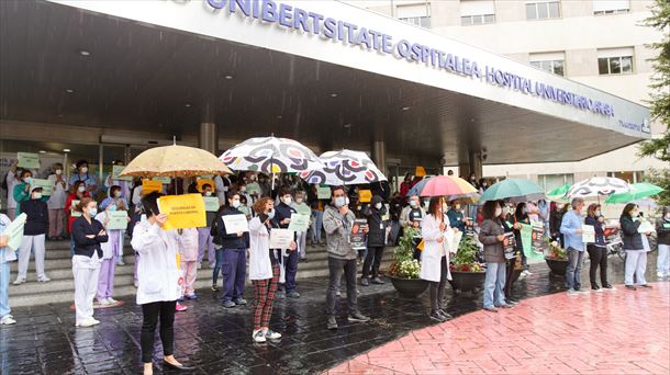 Txagorritxu Ospitaleko langileen protesta