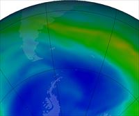 Ozono-geruza berreskuratzen ari da, eta berotze globala moteltzen lagun dezake