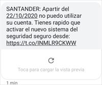 Alertan de una nueva campaña de suplantación en nombre del Banco Santander