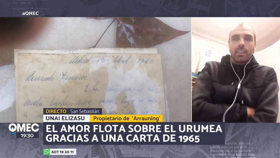 Vídeo Encuentran una carta de amor de 1965 en el Urumea