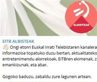 EITB ALBISTEAK kanala sortu du EITBk Telegramen