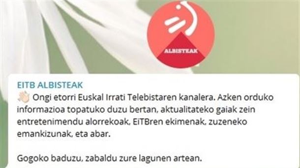 EITB ALBISTEAK Telegrameko kanal berria