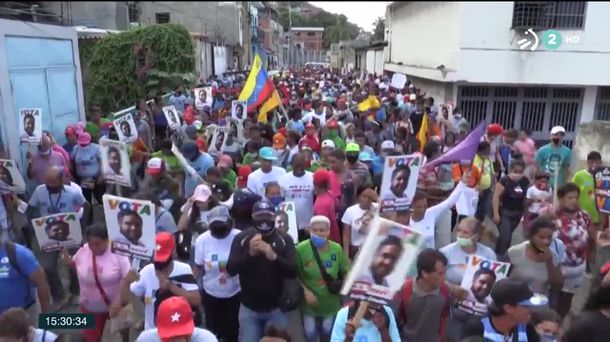 Elecciones en Venezuela. Imagen obtenida de un vídeo de ETB.
