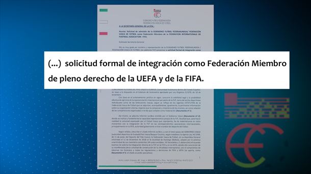Petición formal para integrarse en FIFA y UEFA. Imagen: EiTB