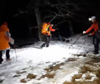 Rescatados dos montañeros perdidos en el monte Gorbea