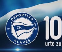 Athletic, Real, Eibar y Osasuna felicitan al Alavés por sus 100 años