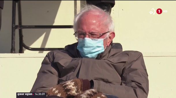 Bernie Sanders Joe Bidenen inbestiduran.