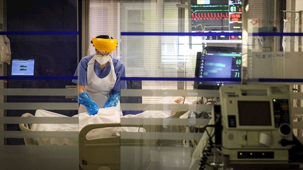 Cuidados intensivos de un hospital de Euskadi