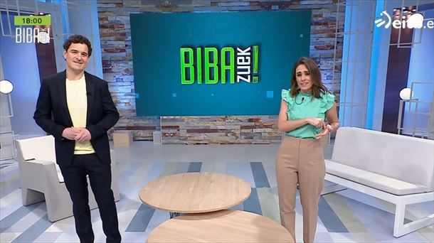 Xabier Sukia y Maddalen Arzallus en "Biba Zuek!".