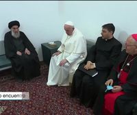 El papa sella una reunión histórica con Al Sistani para fomentar el diálogo