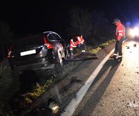 Fallece una mujer de 37 años en un choque frontal entre dos vehículos en Cárcar