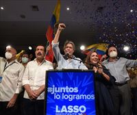 Lasso celebra el triunfo electoral en un ''día histórico'' en Ecuador
