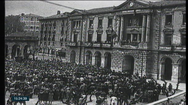 Ayuntamiento de Eibar. Imagen obtenida de un vídeo de ETB.