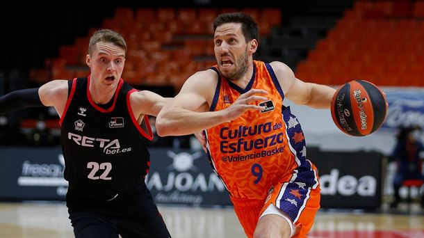 Imagen del Valencia Basket-Bilbao Basket, último partido disputado por los bilbainos