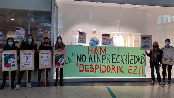 Las empleadas de H&M Vitoria en huelga indefinida