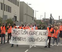 Manifestación en Barakaldo de las plantillas de Tubacex, Petronor y PCB
