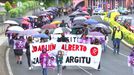 Una protesta vuelve a exigir "depurar" responsabilidades políticas por el derrumbe