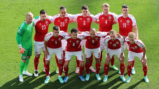 Eurocopa 2020. La selección de Dinamarca. Foto: EFE