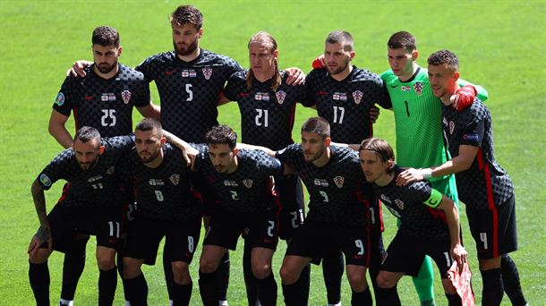 La selección de Croacia en la Eurocopa 2020. Foto: EFE