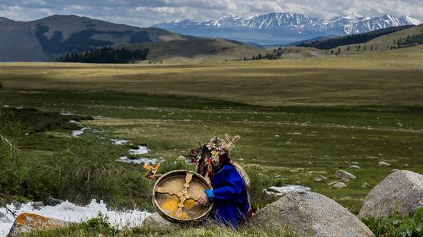 Paisaje de Mongolia.