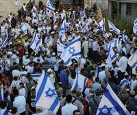 Tensión y varios heridos en La Marcha de las Banderas en Jerusalén