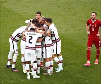 Portugal gana a Hungría y comienza con buen pie la defensa del título