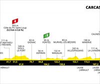 13. etapa, uztailak 9: Nimes – Carcasona (219 km)