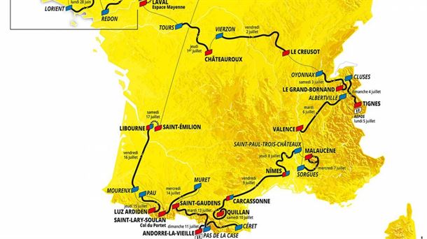 Mapa del Tour 2021