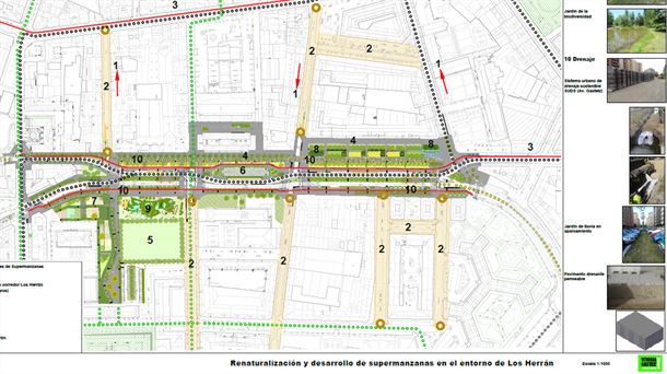 Urtaran propone convertir la calle Los Herrán en un corredor verde naturalizado