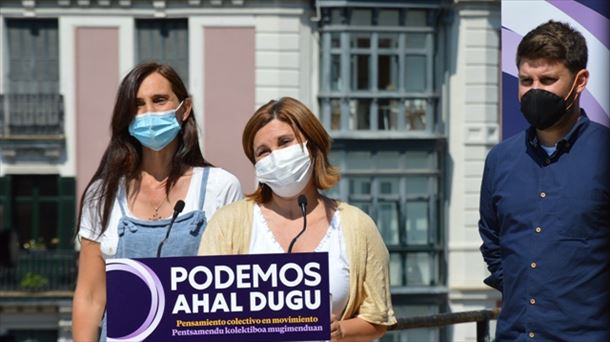 Pilar Garrido, Podemos Euskadiko koordinatzaile nagusia. Artxiboko argazkia: Podemos Ahal Dugu