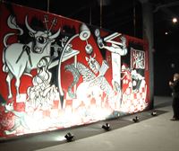 'El Guernica rojo', del artista Óscar Vega, en el Deusto Expo Center hasta otoño