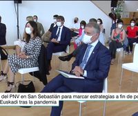 Plenario del PNV en San Sebastián para marcar estrategias a fin de poner en marcha Euskadi tras la pandemia