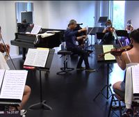 Luxenburgoko Filarmonikako hainbat musikari irakasle lanetan aritu dira EGOko gazteekin