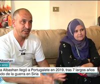 La familia Albashan llegó a Portugalete en 2019 huyendo de la guerra en Siria