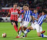 La Real Sociedad empata con el PSV en su estreno en la Liga Europa