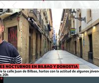 Hosteleros y vecinos de la calle Juan de Bilbao de Donostia están hartos con los incidentes nocturnos