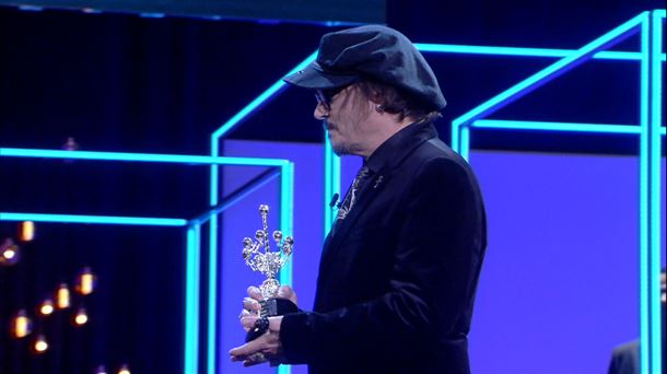 Johnny Depp recoge el segundo Premio Donostia de la 69ª edición del Zinemaldia