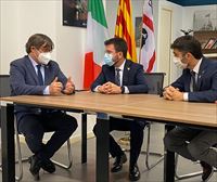 Puigdemont recibe el apoyo de Aragonès y miembros de ERC y Junts en L'Alguer